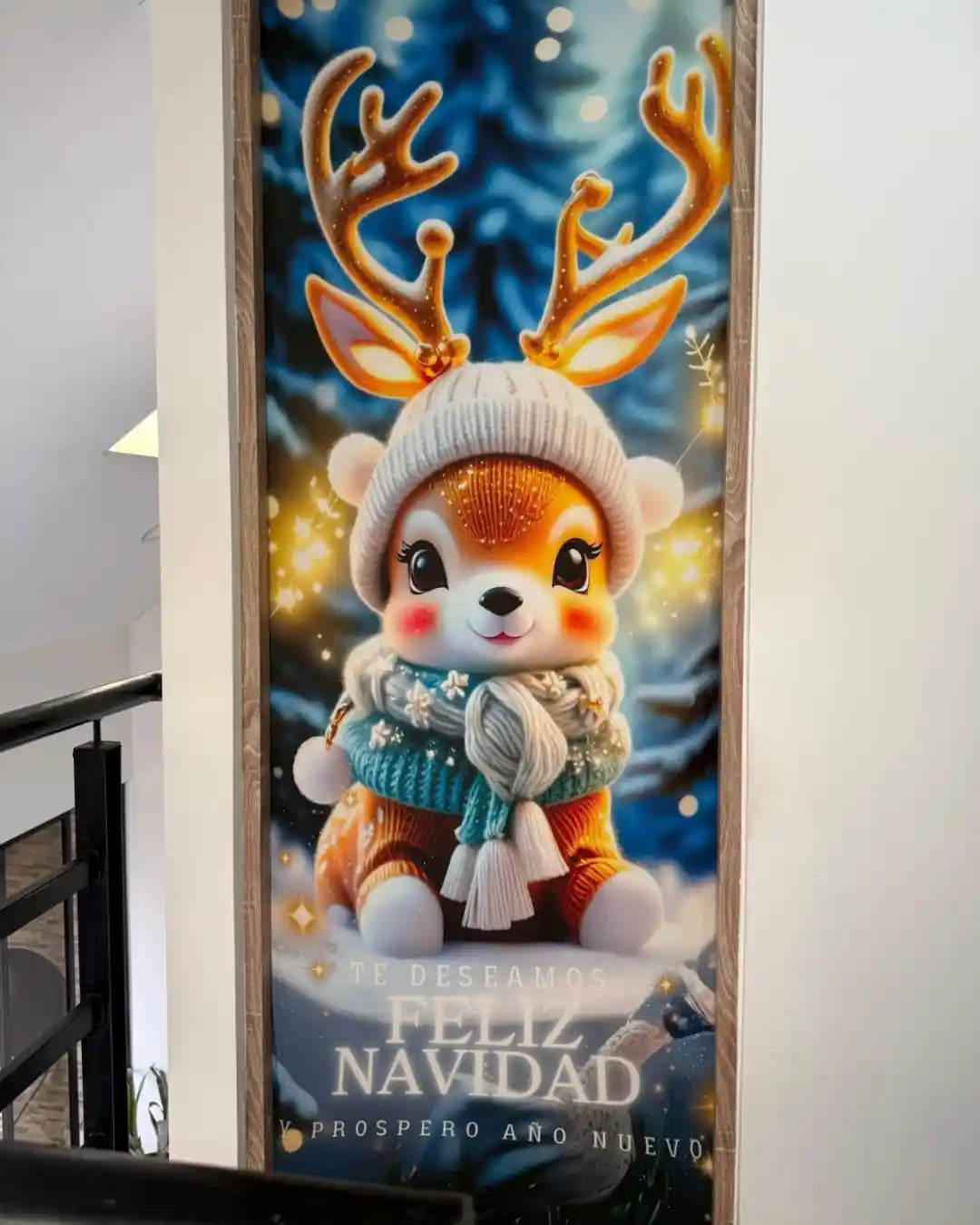 FORRO FUNDA PARA PUERTA NAVIDEÑA