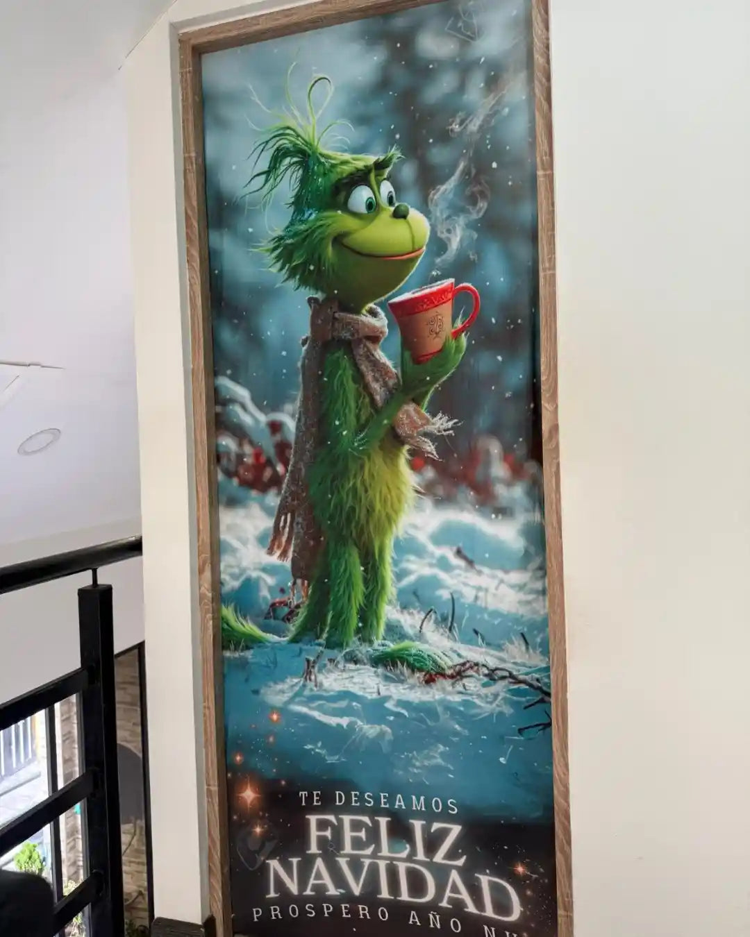 FORRO FUNDA PARA PUERTA NAVIDEÑA