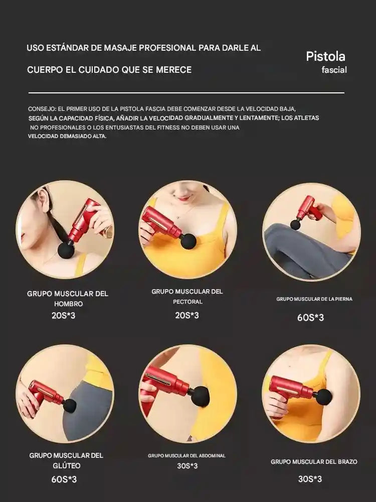 Pistola Masajeadora 4 en 1